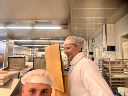 Gemeinsam mit Oliver in der Küche.